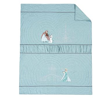Disney <em>Frozen</em> Sateen Quilt, Single, Aqua