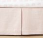 Open Box: European Linen Crib Skirt - Blush