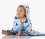 Whale Reversible Baby Beach Hooded Towel UPF 50+