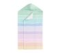 Tie-Dye Stripe Kid Beach Hooded Towel UPF 50+