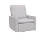 Open Box: Paxton Power Swivel Glider &amp; Recliner, Brushed Crossweave, Light Gray