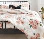 Emily &amp; Meritt Bed of Roses Comforter &amp; Sham - Ivory/Blush
