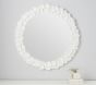 Open Box: Hydrangea Round Mirror (28") - White
