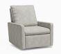 Open Box: Paxton Swivel Glider Recliner, Power - Performance Basketweave Slub Ash