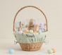 Open Box: Embroidered Icons Easter Basket Liner, Large - Sage
