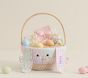 Open Box: Patchwork Bunny Easter Basket Liner, Small - Pink