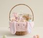 Open Box: Fur Bunny Easter Basket Liner, Large - Pink
