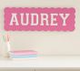 Stoney Clover Lane Scallop Varsity Name Decor (24"x 8")