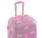Stoney Clover Lane Pink Rainbows Glitter Hardsided Luggage Collection