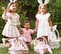 LoveShackFancy White Bunnies Easter Basket Liners &amp; Bow
