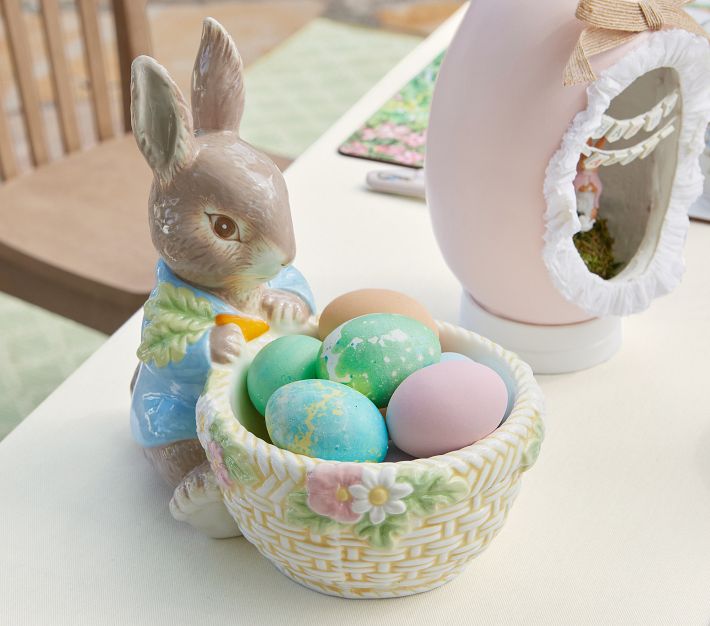 Peter Rabbit™ Garden Carrots for Bunny Ceramic Bowl | Pottery Barn