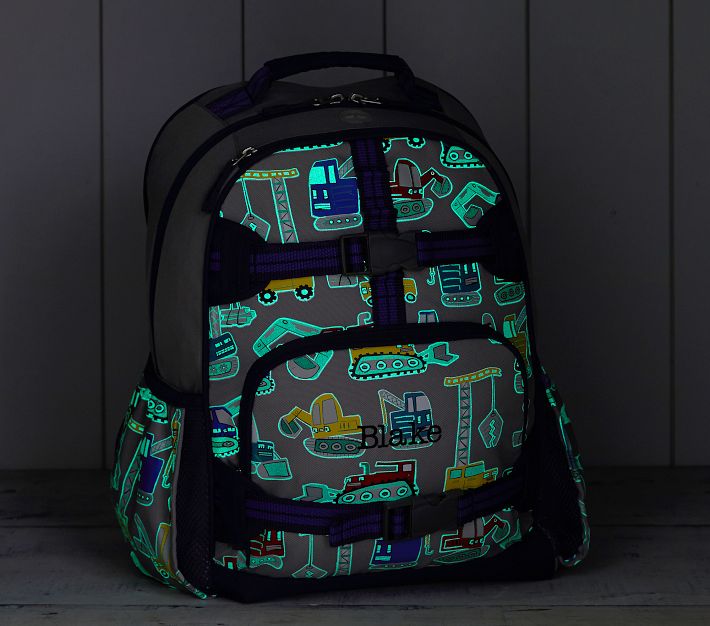 Mackenzie Gray Jax Glow Backpack & Lunch Set | Pottery Barn Kids