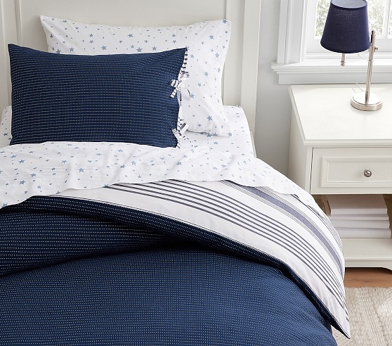 Pottery Barn King/Cal King White Matelassé Duvet Cover Organic Cotton 108x92
