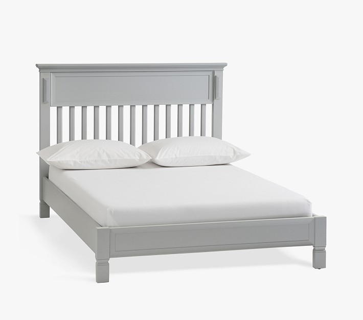 Larkin Low Footboard Full Bed Conversion Kit, Soft Gray, In-Home Delivery