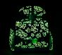 Mackenzie Aqua Spring Butterfly Glow-in-the-Dark Backpacks