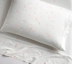 Monique Lhuillier Ethereal Butterfly Sateen Sheet Set