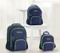 Fairfax Solid Navy/Green Trim Backpacks
