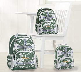 Mackenzie Green Glow-in-the-Dark Dinos Backpack | Pottery Barn Kids