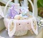 Long Ear Metallic Fur Bunny Easter Basket Liners