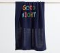 Good Night Sweater Knit Appliqué Baby Blanket