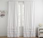 Evelyn Linen Blend Ruffle Bottom Blackout Curtain