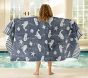 Bubbles Whale Plush Jacquard Kid Beach Towel UPF 50+