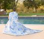 LoveShackFancy Damask Baby Beach Hooded Towel UPF 50+