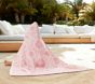 Seashells Plush Jacquard Baby Beach Hooded Towel UPF 50+