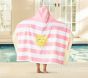Rugby Stripe Sun Kid Beach Hooded Towel UPF 50+