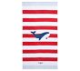 Rugby Stripe Whale Kid Beach  Towel UPF 50+