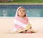 Rugby Stripe Sun Baby Beach Hooded Towel UPF 50+