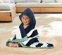 Rugby Stripe Shark Baby Beach Hooded Towel UPF 50+