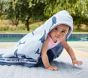 Whale Reversible Baby Beach Hooded Towel UPF 50+