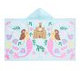 Reflective Mermaid Kid Beach Hooded Towel UPF 50+