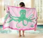 Octopus Ice Cream Reversible Kid Beach Towel UPF 50+