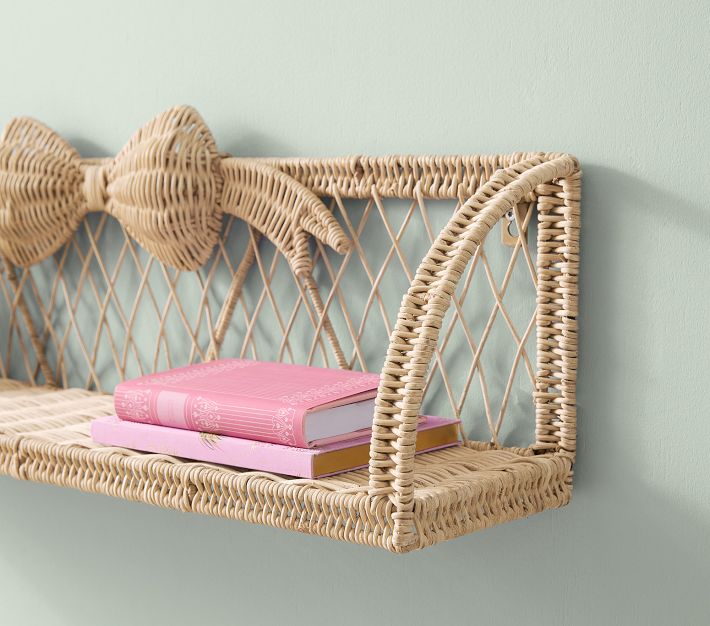 Rattan Bow Shelving Wall Shelf | Pottery Barn Kids