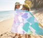 Rainbow Heart Kid Beach Towel UPF 50+