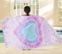 Tie-Dye Heart Kid Beach Towel  UPF 50+