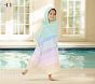 Tie-Dye Stripe Kid Beach Hooded Towel UPF 50+