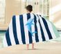 Rugby Stripe Shark Kid Beach Towel UPF 50+