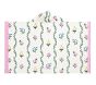 Stripe Floral Kid Beach Hooded Towel UPF 50+