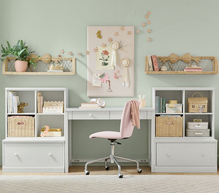 Rattan Bow Shelving Wall Shelf | Pottery Barn Kids