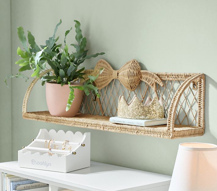 Rattan Bow Shelving Wall Shelf | Pottery Barn Kids