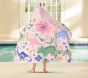 Floral Dino Kid Beach Hooded Towel UPF 50+