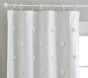 Pom-Pom Appliqué Cotton Blackout Curtain