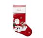 Open Box: Santa With Rudolph® Quilted Christmas Stocking