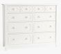 Ava Regency 10-Drawer Grand Dresser (56w x 19d")