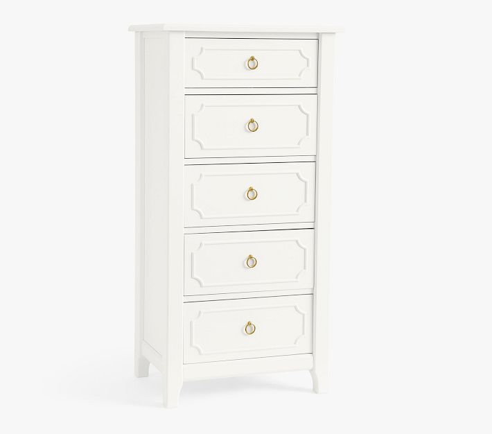 Ava Regency Slim Dresser, Simply White