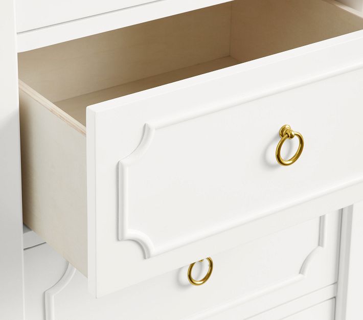 Ava Regency Slim Dresser, Simply White
