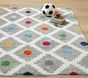 Machine Washable Multi Dot Rug